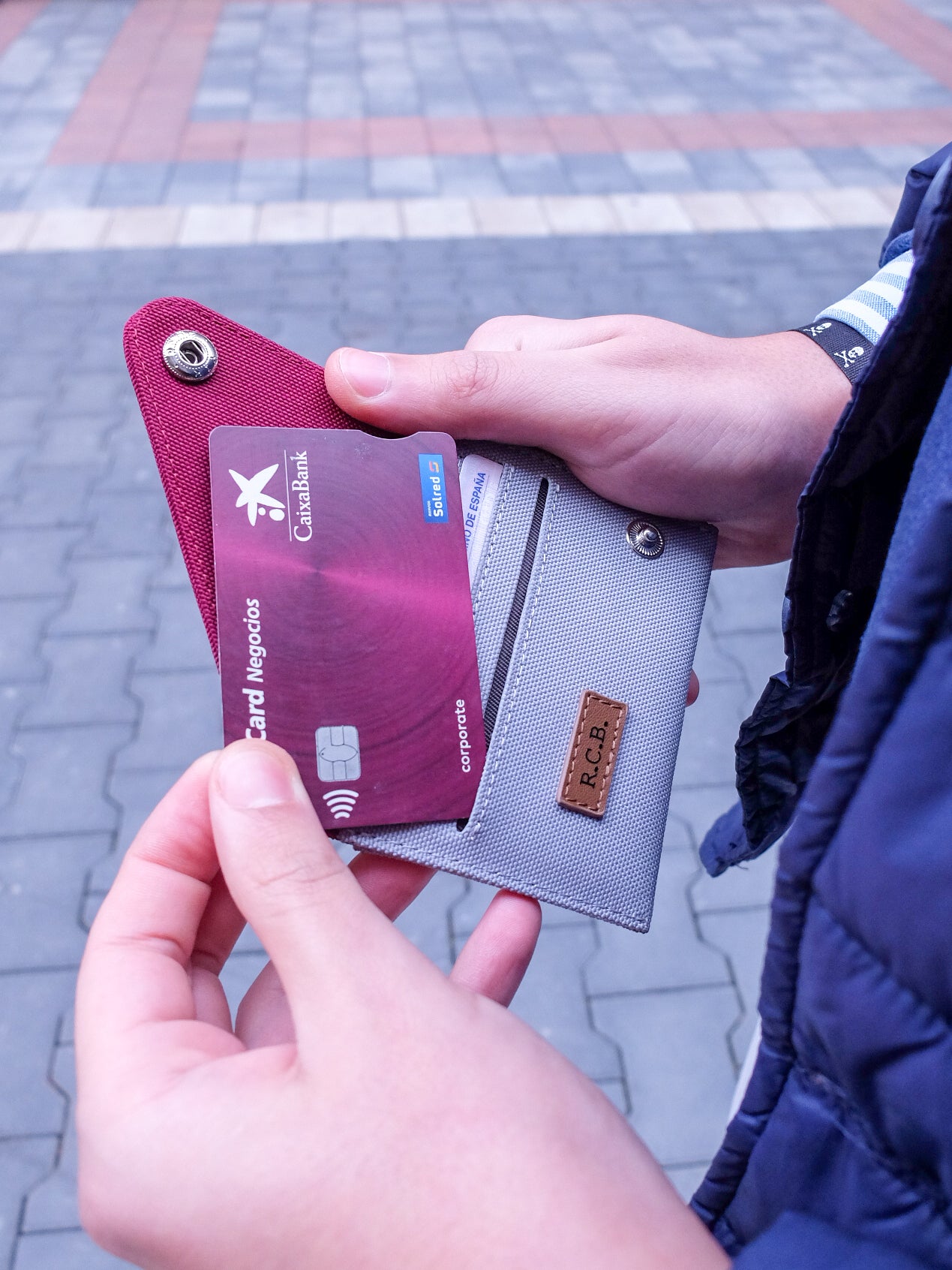 Monedero-tarjetero Borgoña